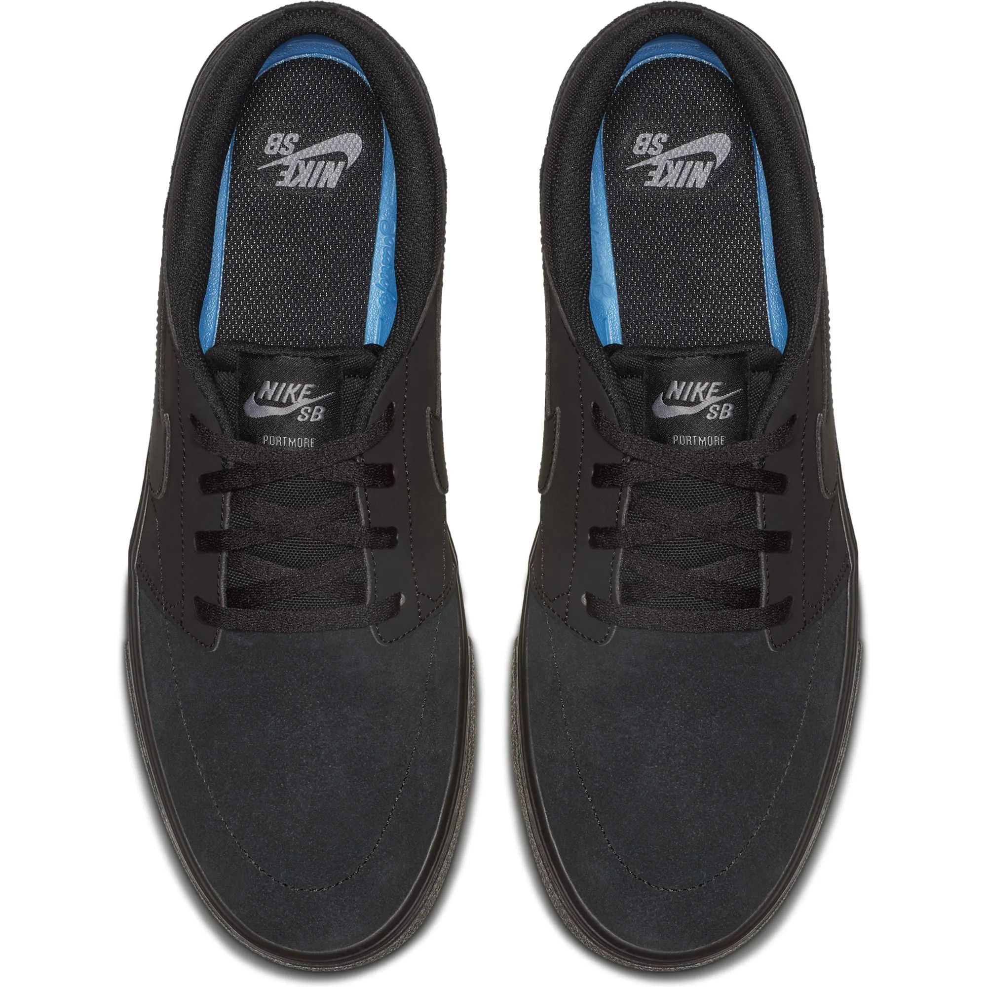 Nike SB Portmore II Solar Skate Shoes Black Black SkateHut