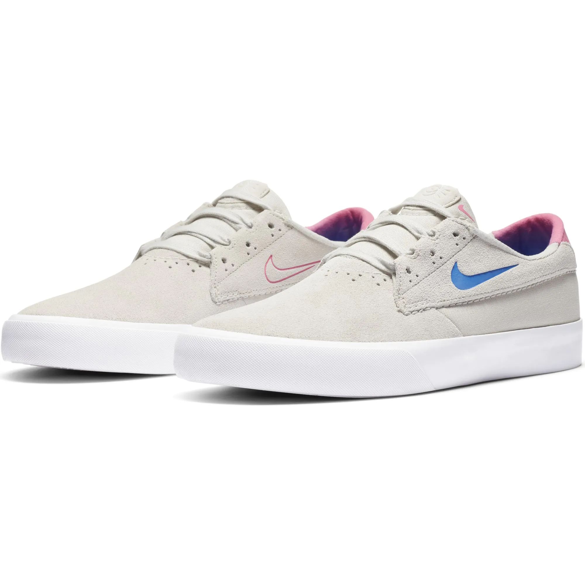 Nike SB Shane Olympic Pack Raw Kenetic Skate Shoes Summit White Racer Blue Pink Blast SkateHut