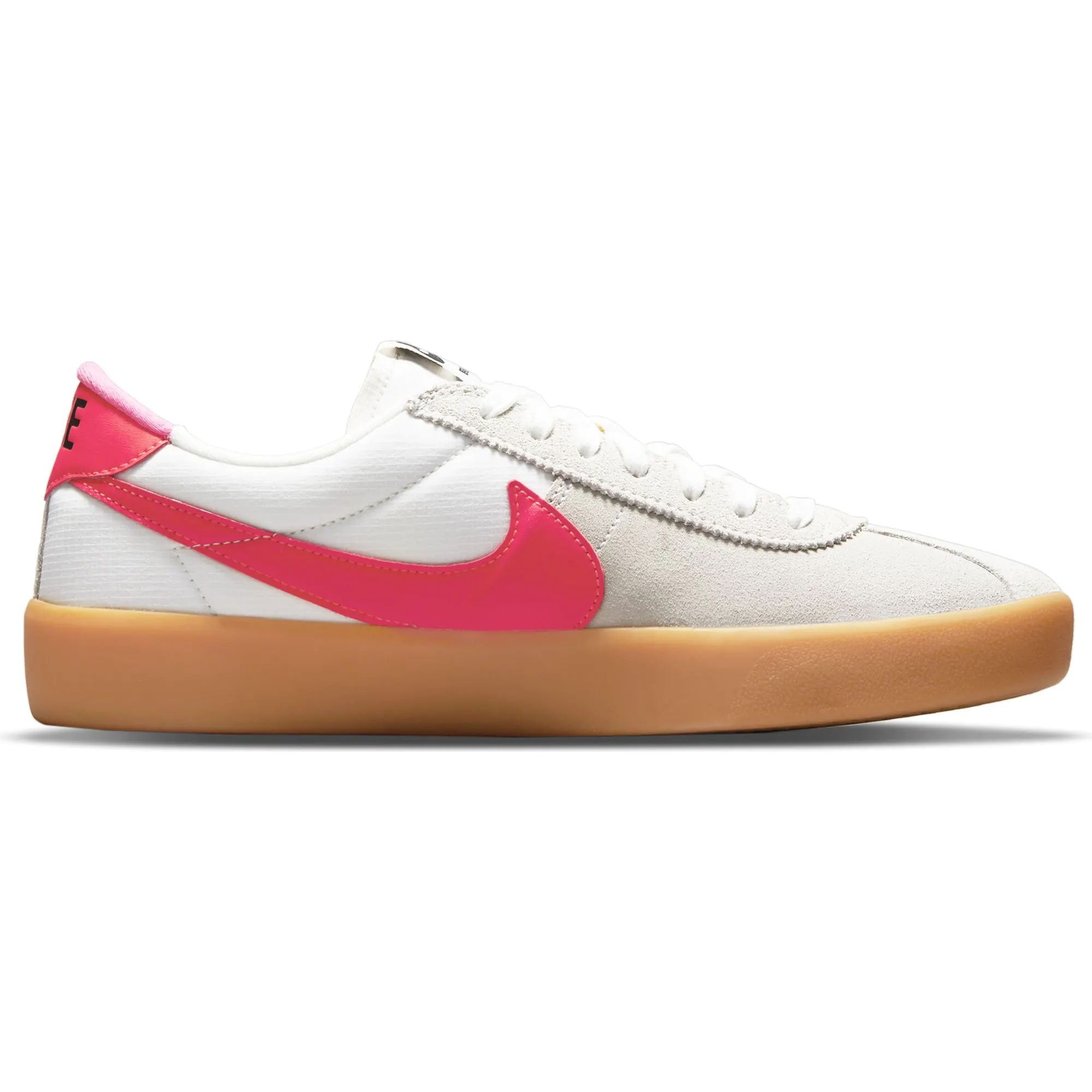Nike SB Bruin React T Skate Shoes Summit White Black Bright Crimson SkateHut