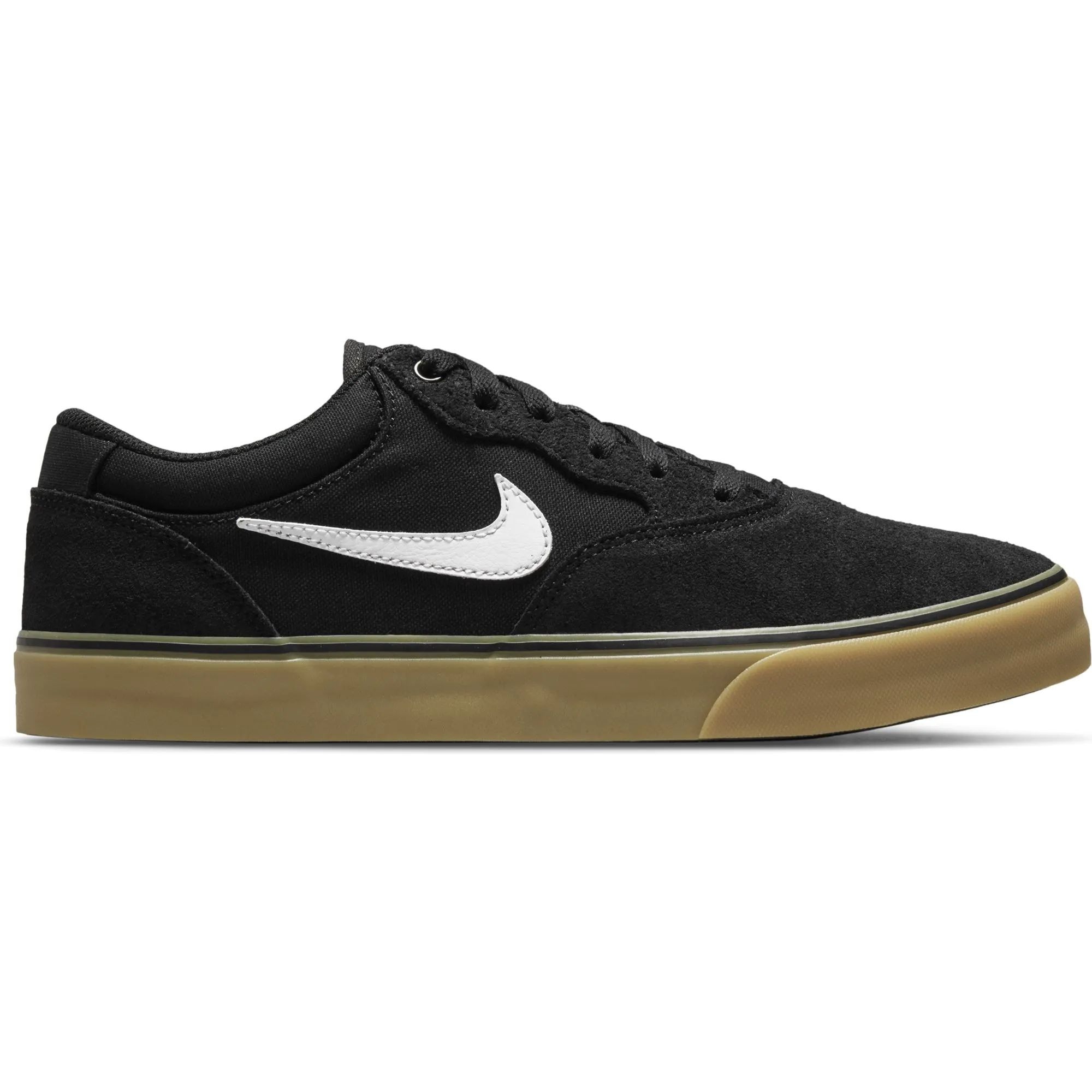 Nike SB Chron 2 Skate Shoes Black White Black Gum Light Brown SkateHut