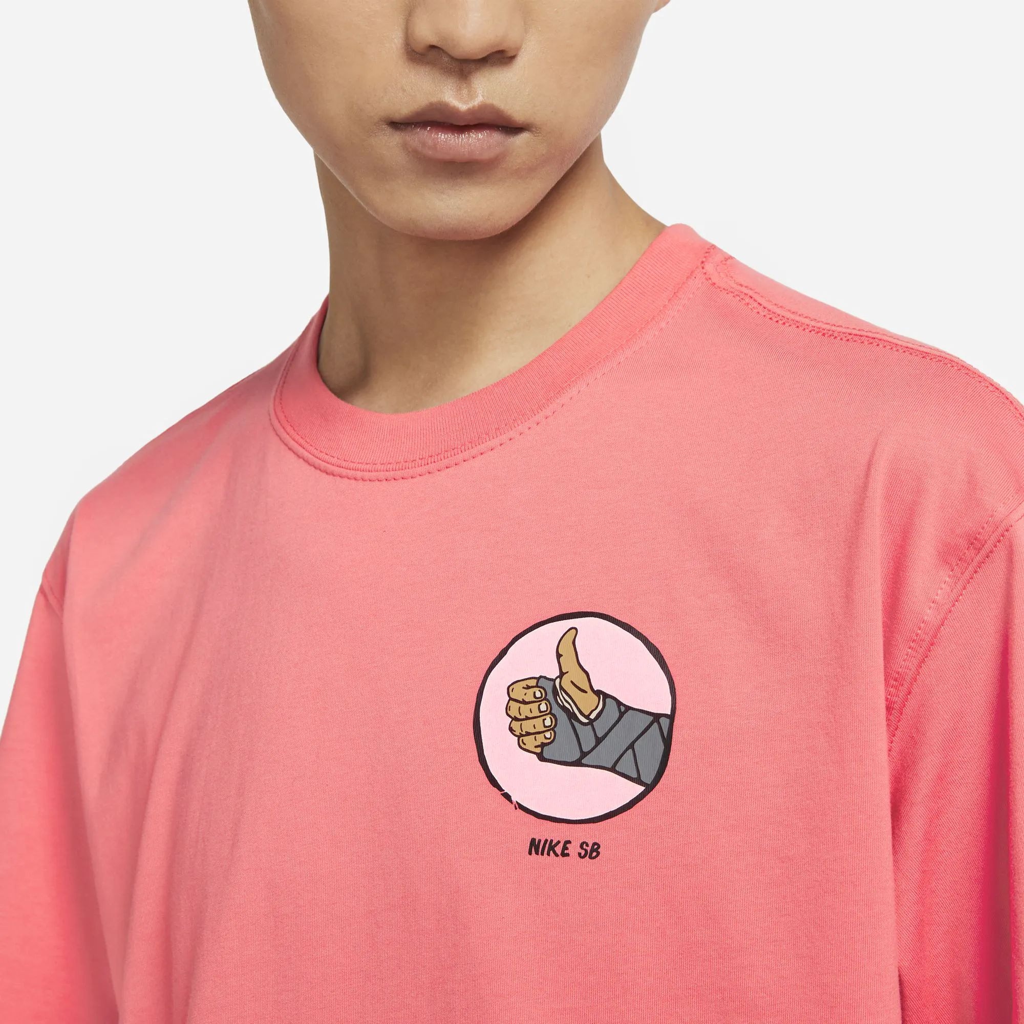 Nike SB Fracture T Shirt Pink Salt SkateHut