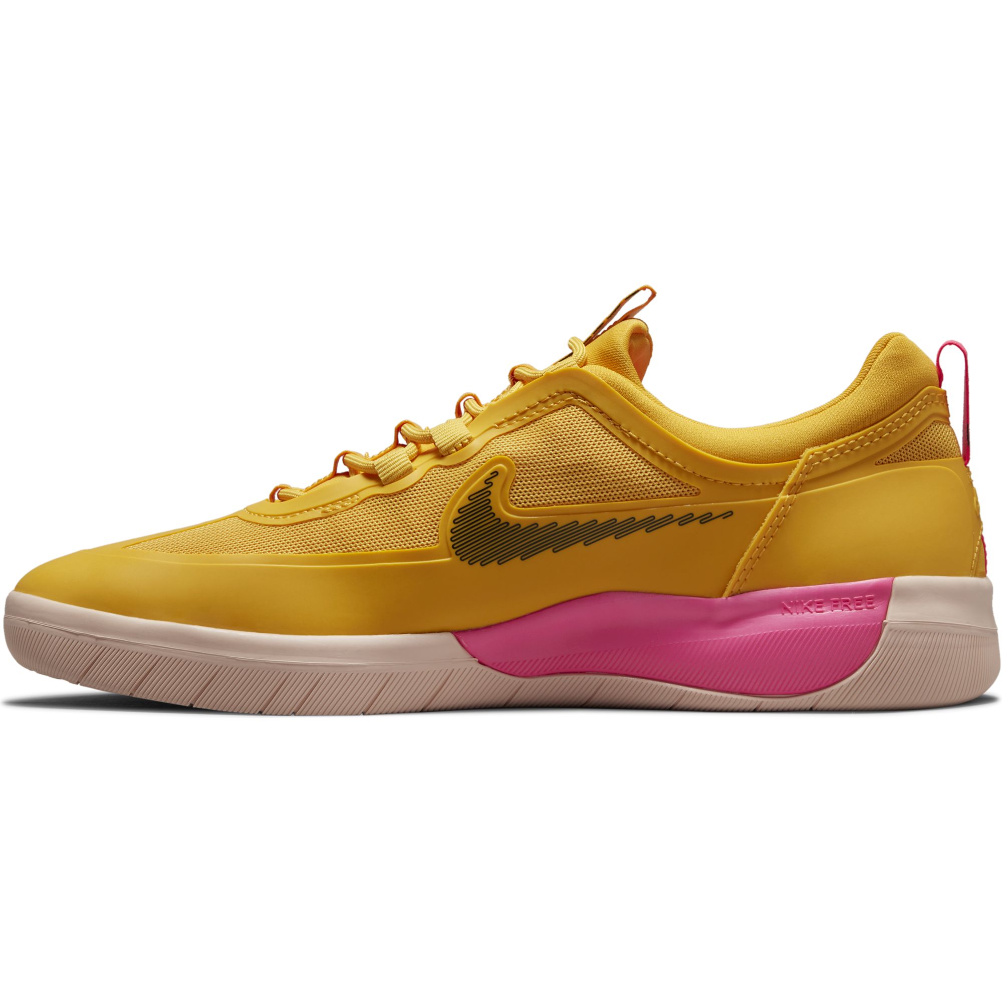 Nike SB Nyjah Free 2 Skate Shoes Pollen Black Pink Blast SkateHut