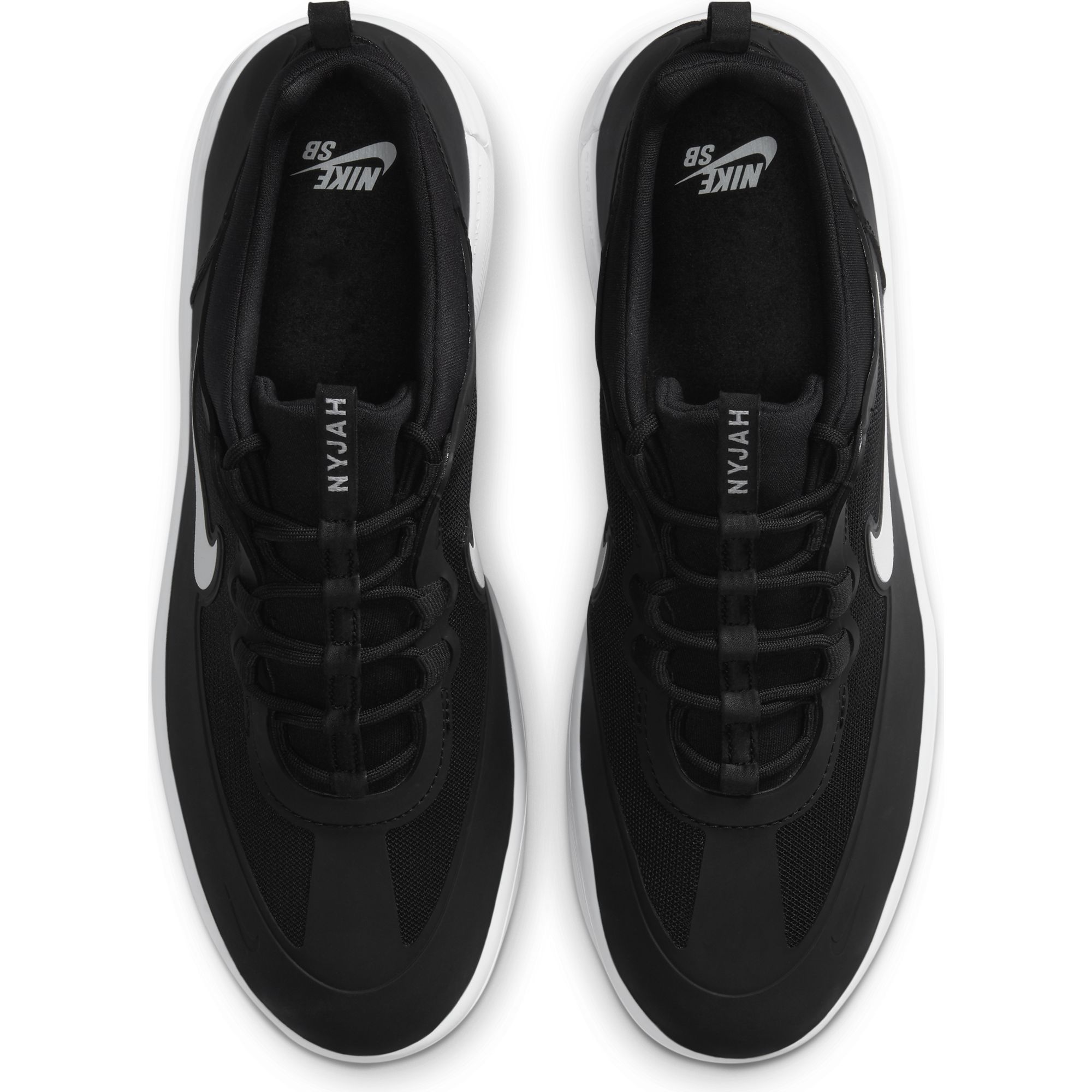 Nike sb nyjah free black white sales