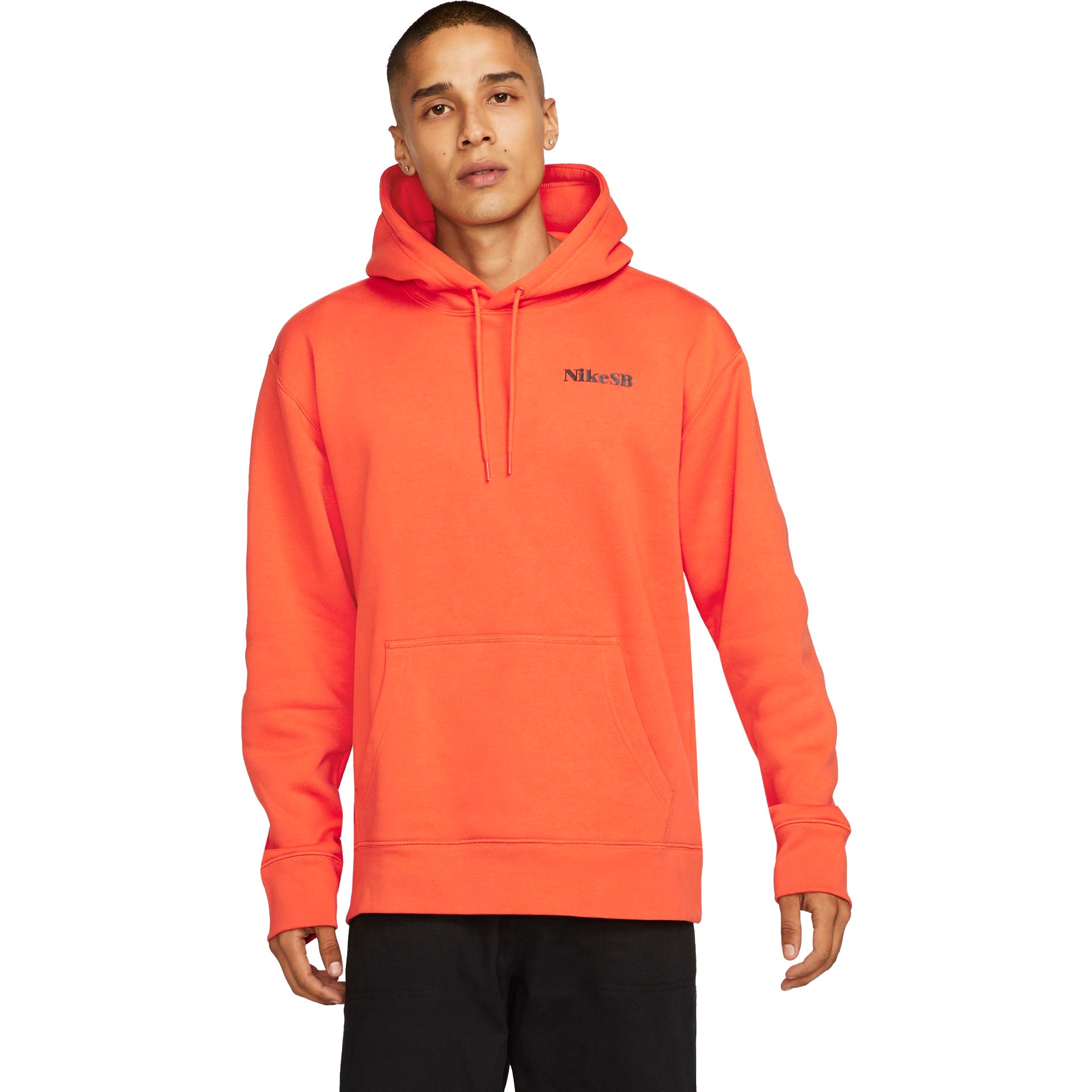 Nike sb hoodie orange sales