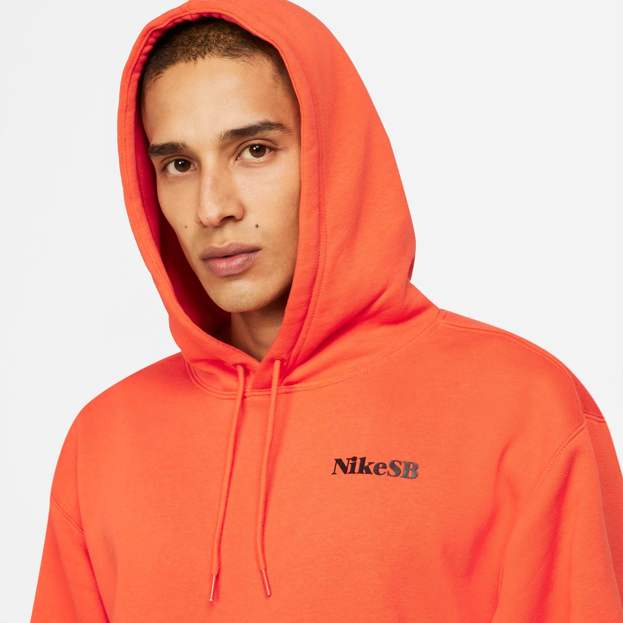 Nike SB One Off Hoodie Rush Orange Black SkateHut