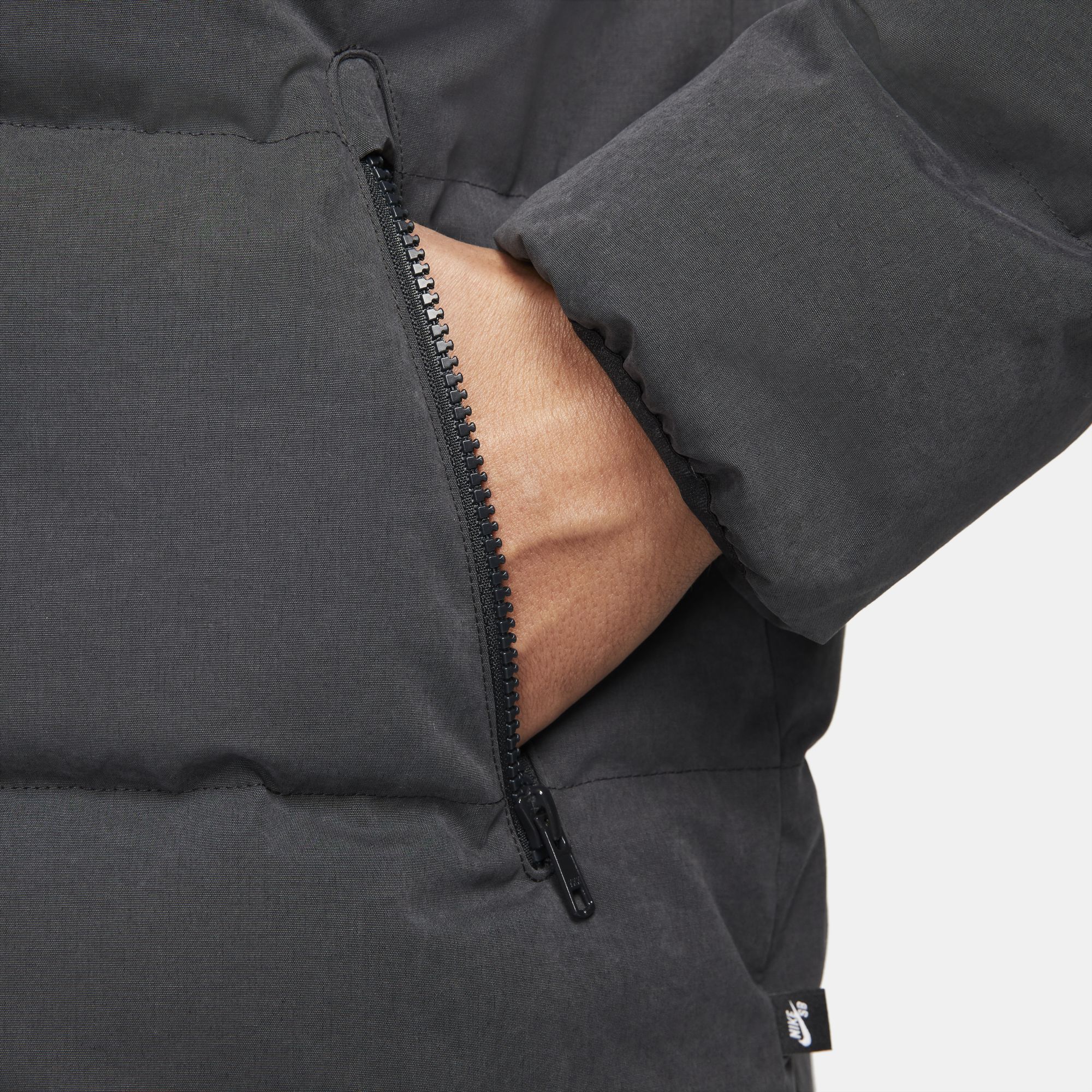 Nike SB Therma Fit Synthetic Fill Winterized Skate Hoodie Black Black Black SkateHut