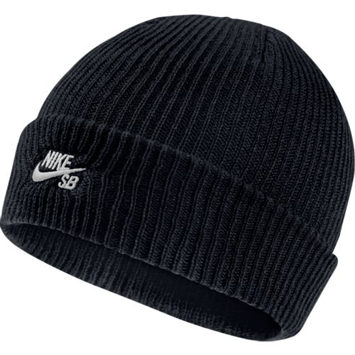 Nike SB Fisherman Beanie Black White SkateHut