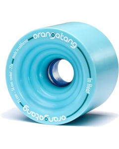 Orangatang In Heat 75mm Longboard Wheels - Blue 77a (Pack of 4)