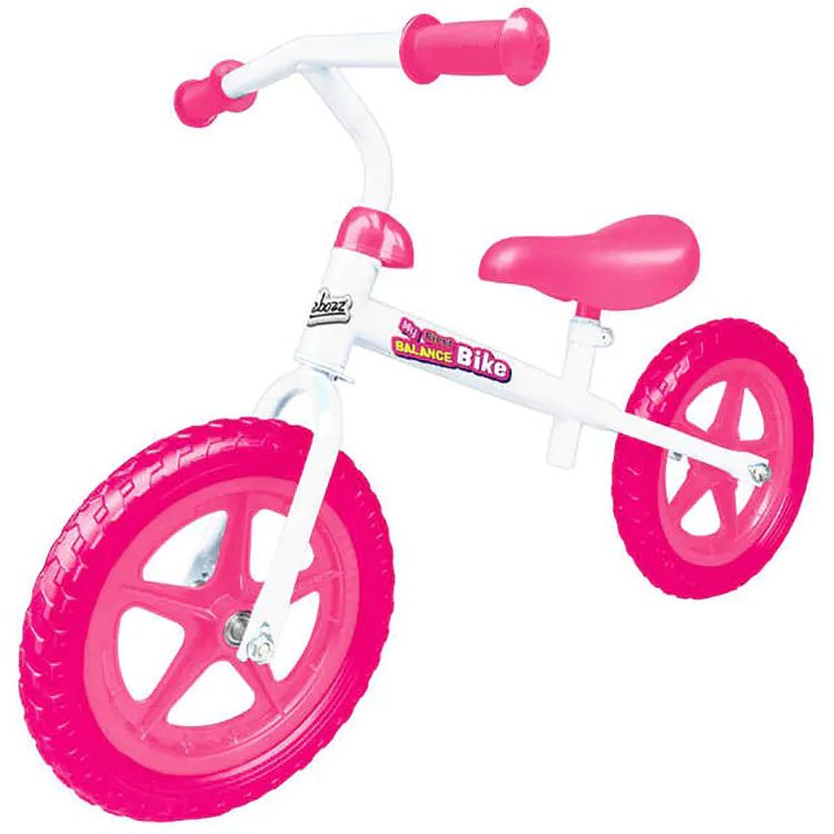 Ozbozz Balance Bike White Pink 10