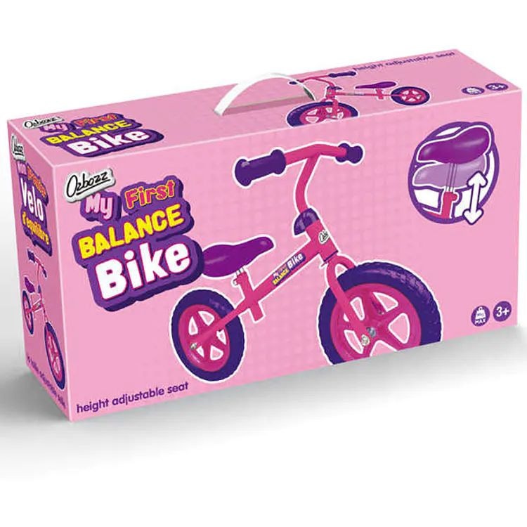 Ozbozz My First Balance Bike Pink Purple SkateHut