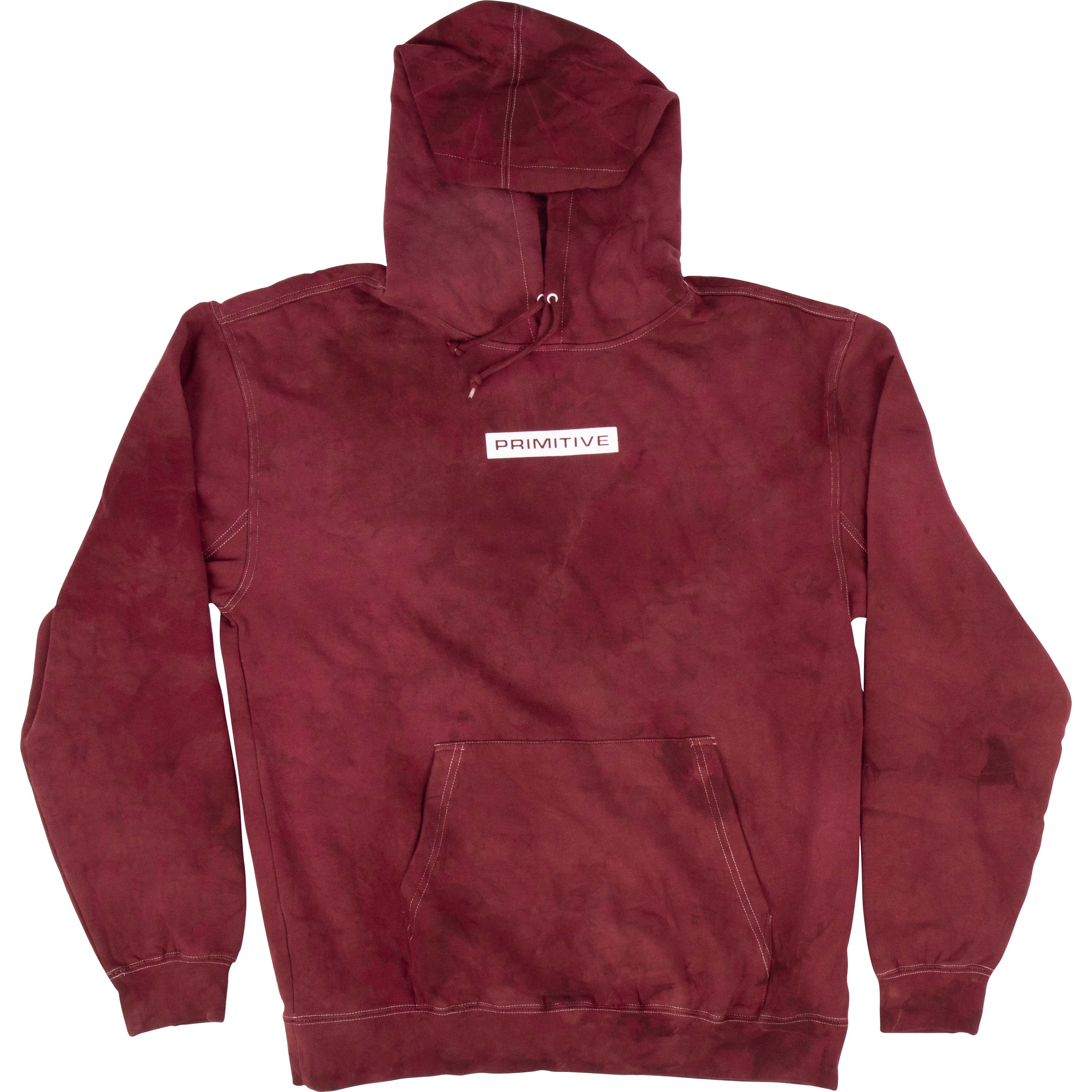 Primitive Boxed Washed Fleece Hoodie Red SkateHut