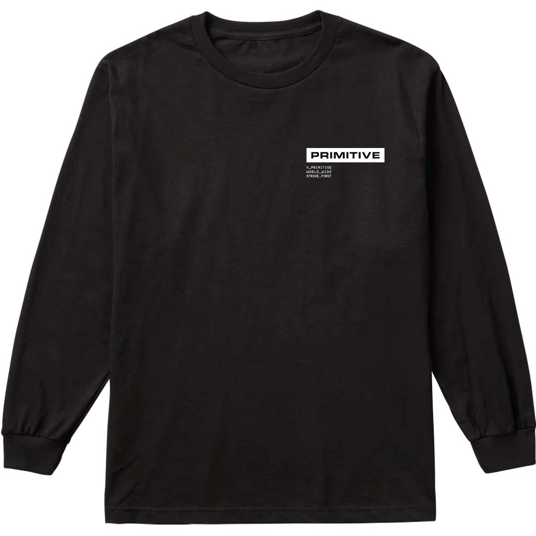 Primitive Tactics Long Sleeve T Shirt Black SkateHut
