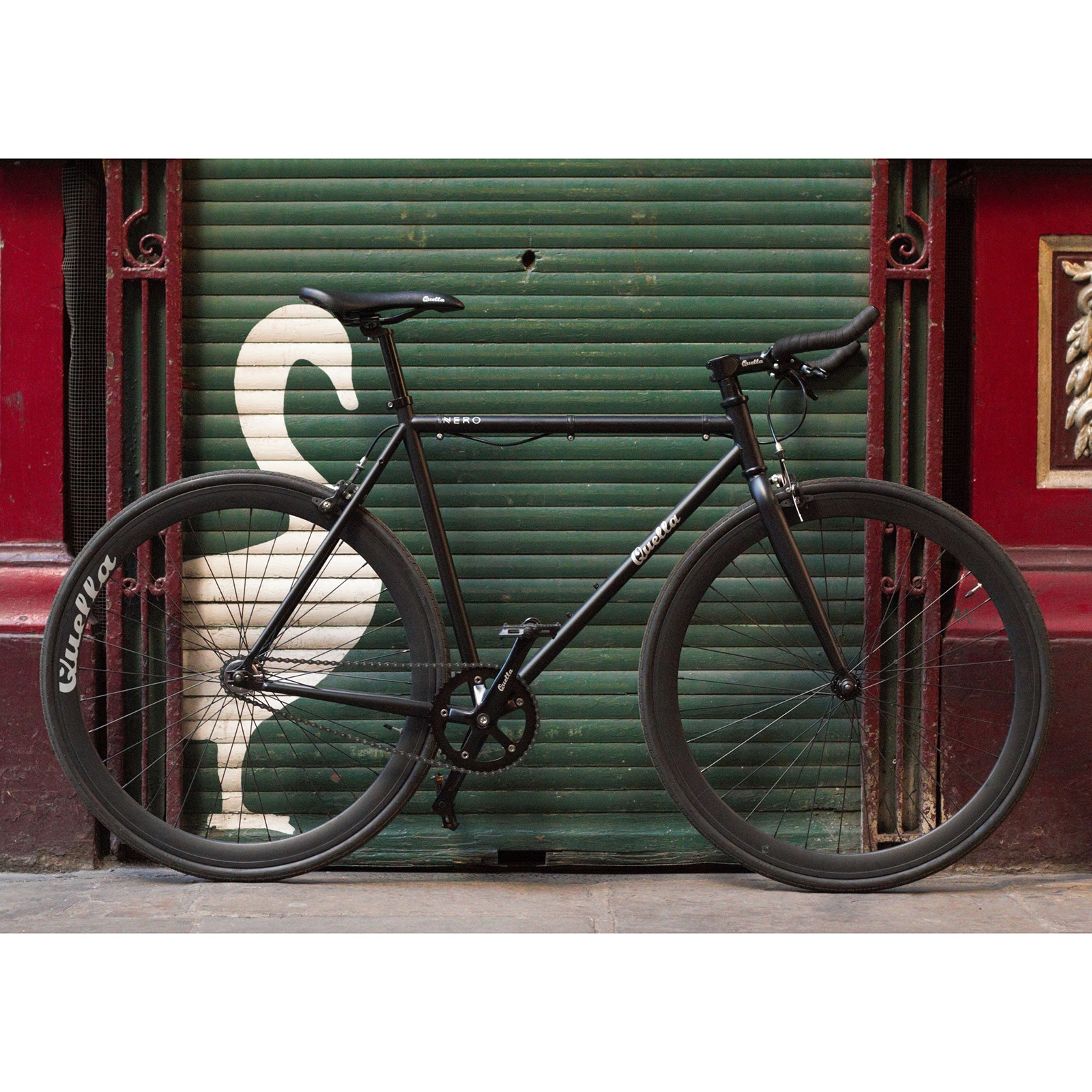 Quella Nero Single Speed Fixie Bike Black SkateHut