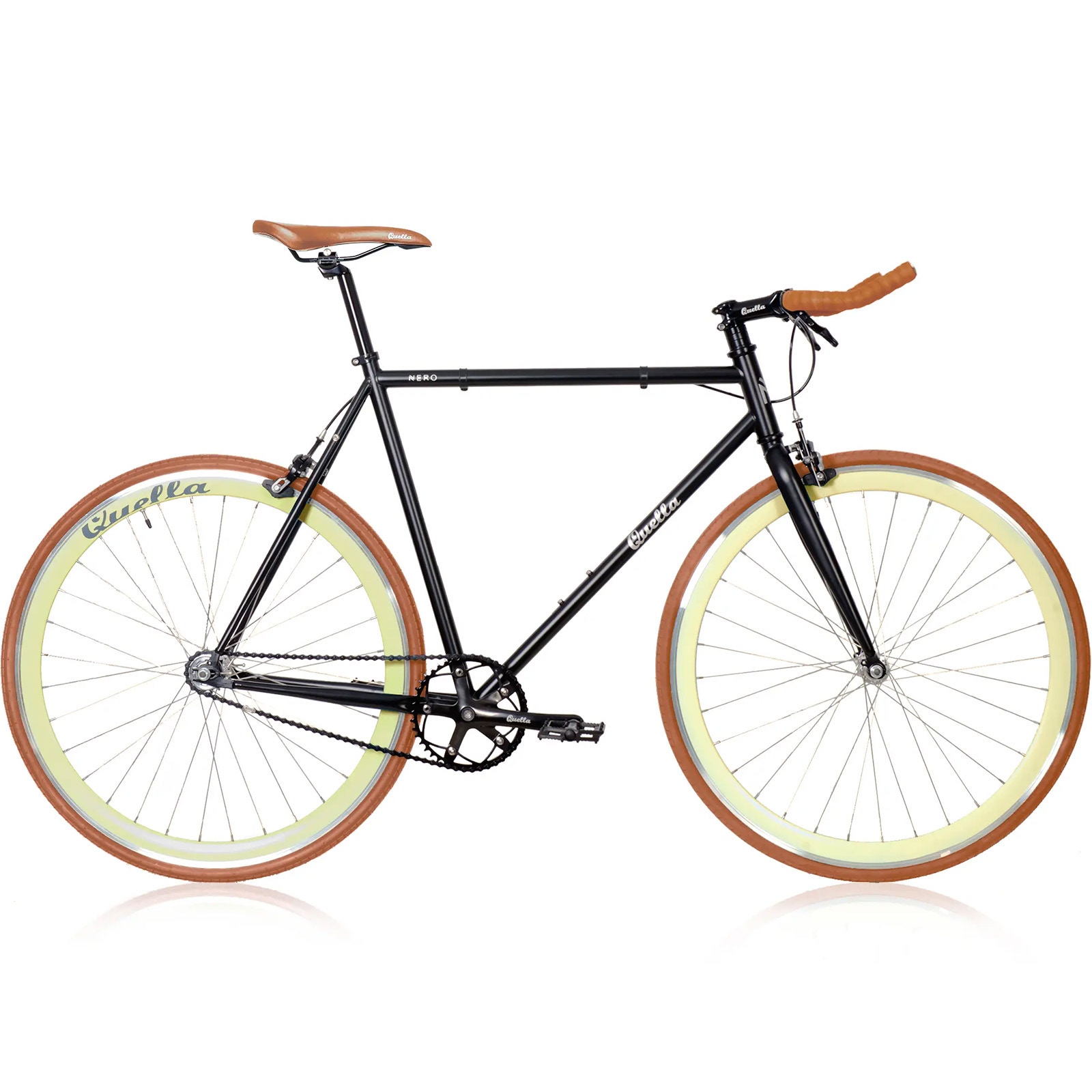 Quella Nero Single Speed Fixie Bike Cappuccino SkateHut