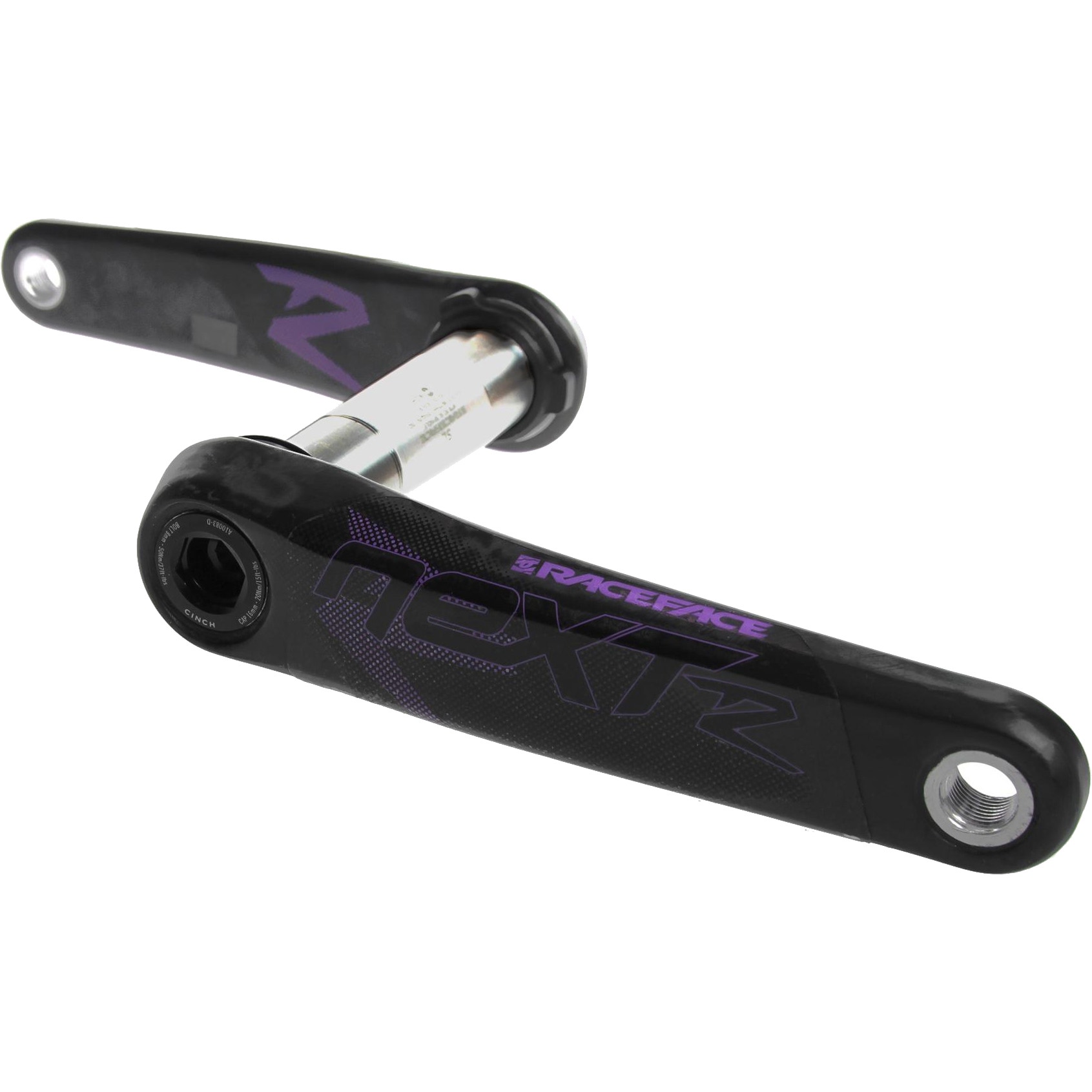 Race Face Carbon Next R 136mm Crank Arms Only Purple 170mm