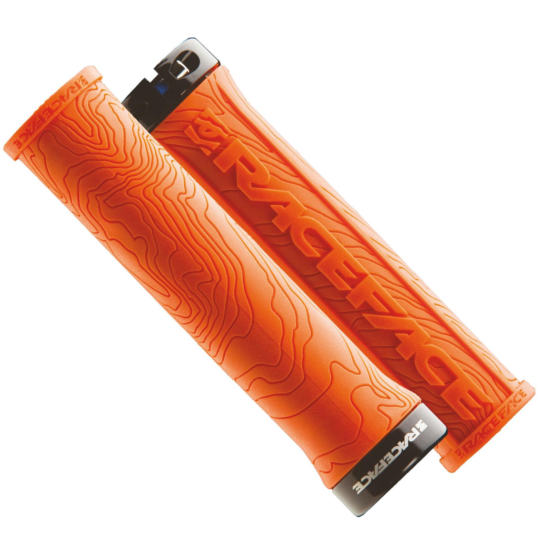 Orange mountain bike grips shop