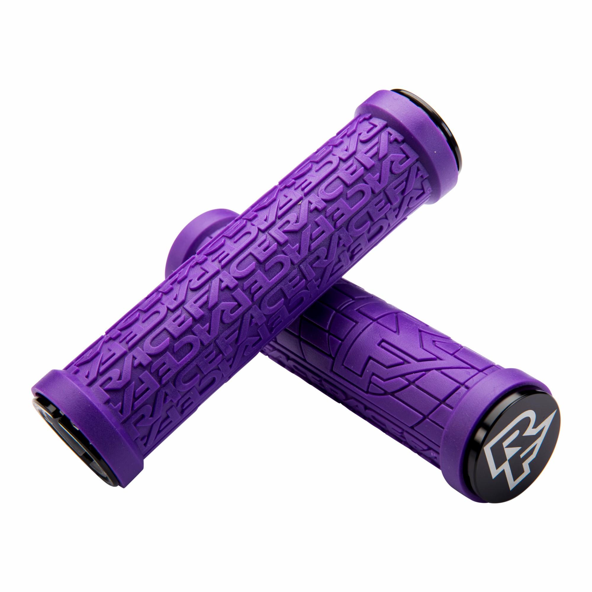 Purple lock on mtb grips outlet