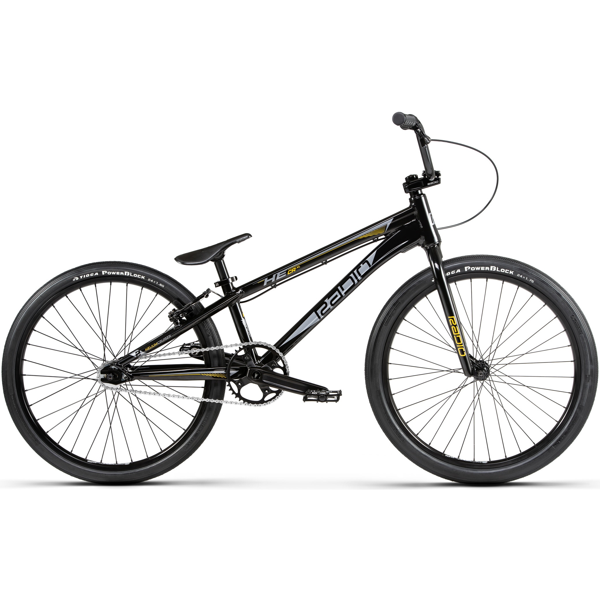 Radio Raceline Helium Cruiser 24 Complete BMX Black Gold