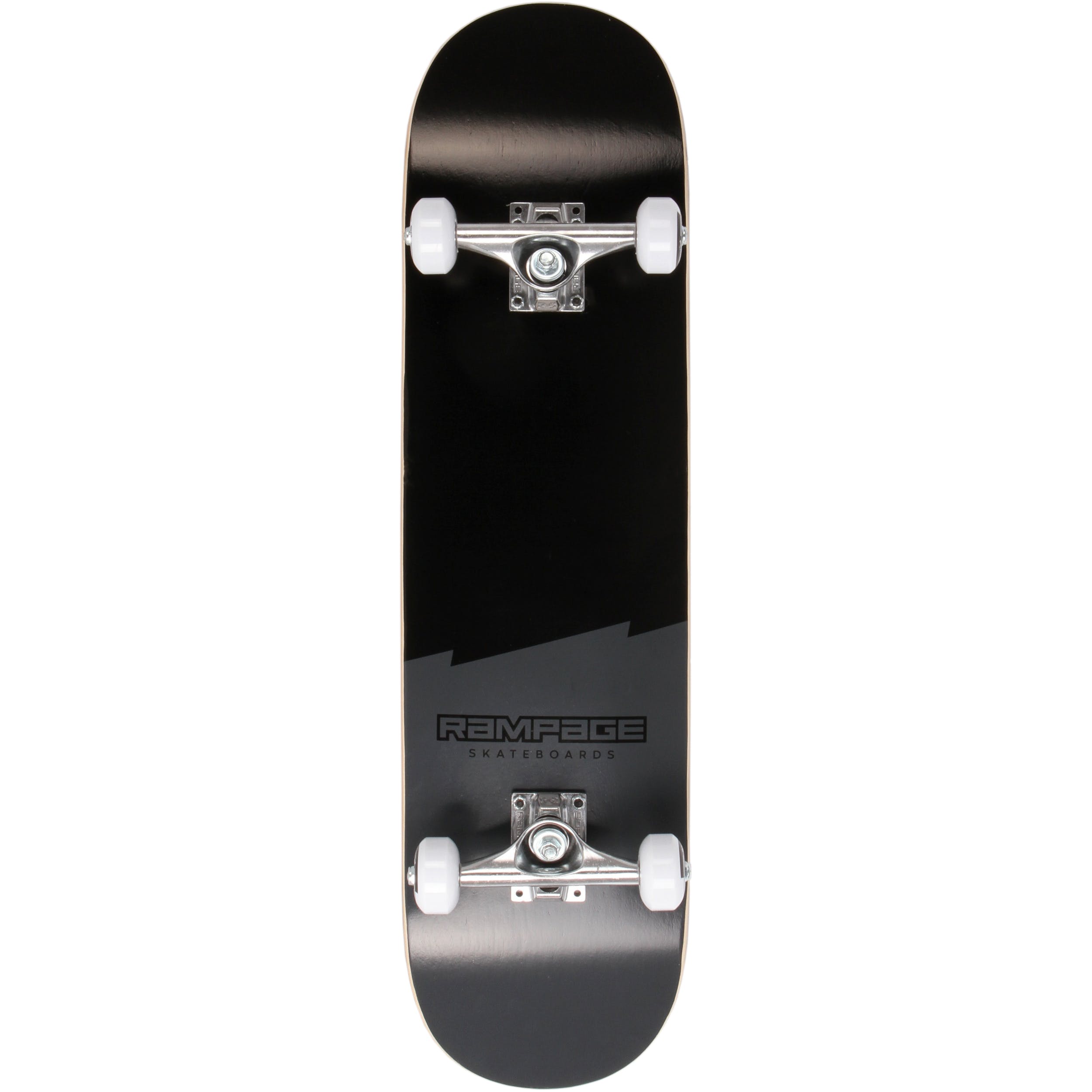 Rampage Plain Third Complete Skateboard Black 8