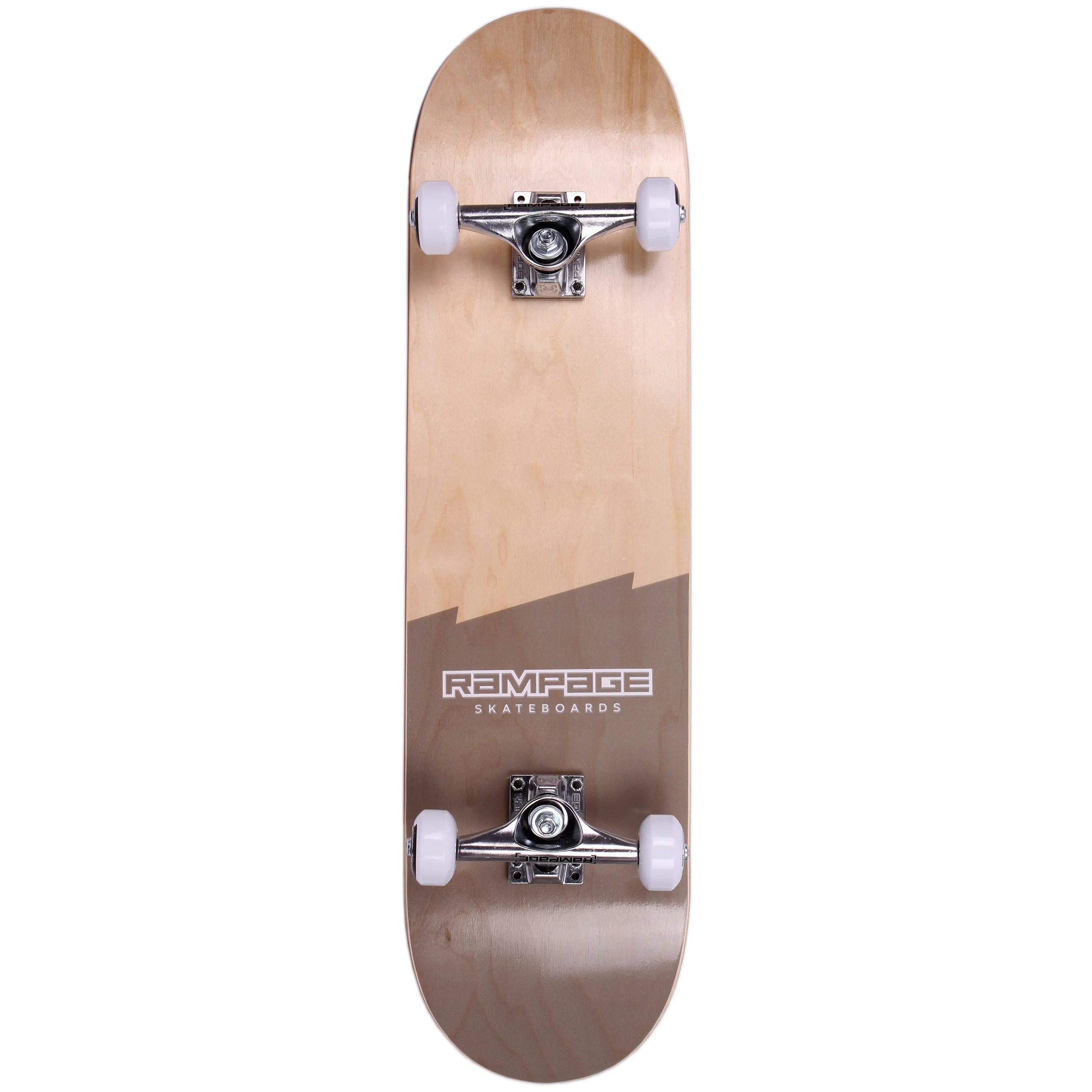 Rampage Plain Third Complete Skateboard Black 8 SkateHut