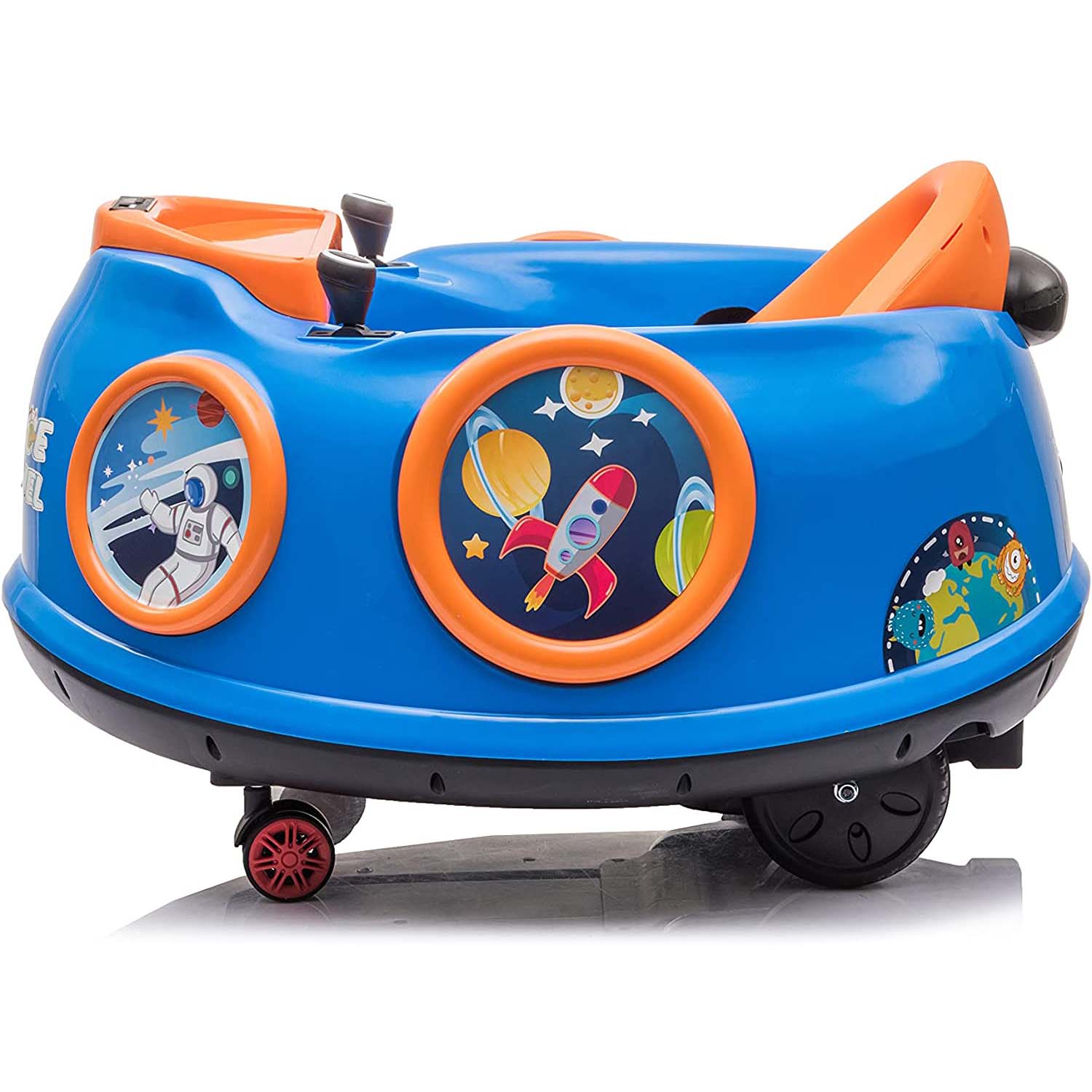 Ricco 360 Rotating Kids Electric Ride On Waltzer - Blue | SkateHut