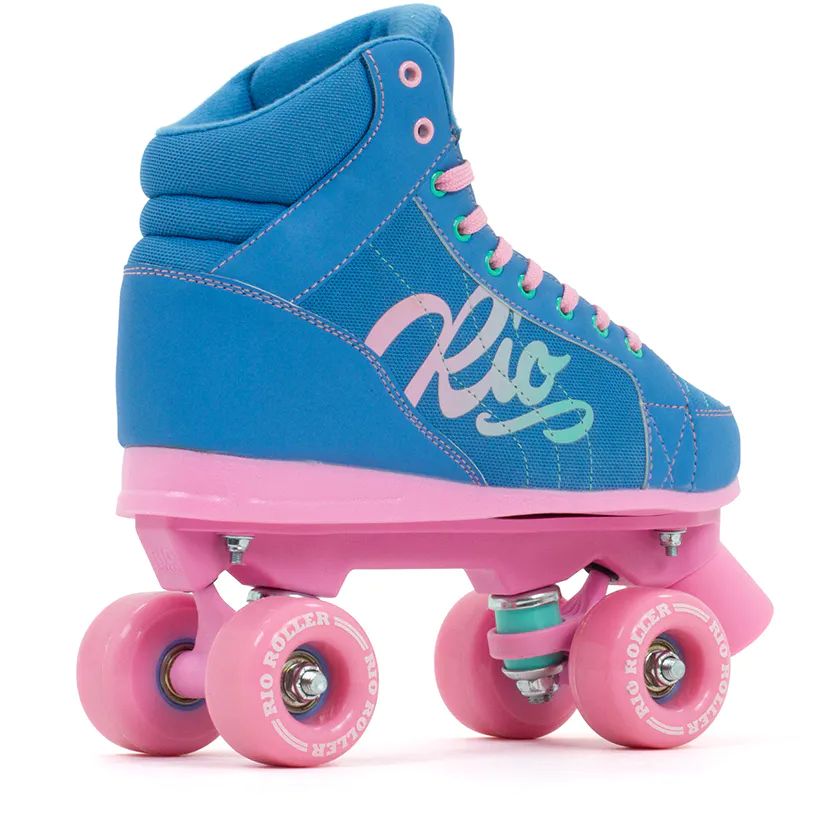 Rio Roller Lumina Quad Roller Skates Blue/Pink SkateHut