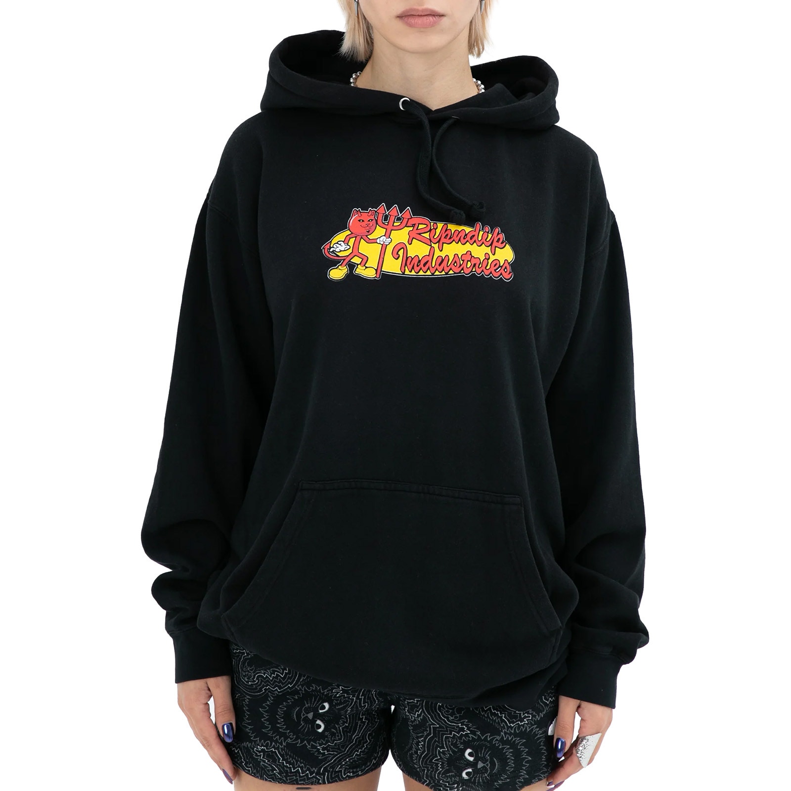 RIPNDIP x World Industries Hoodie Vintage Black SkateHut