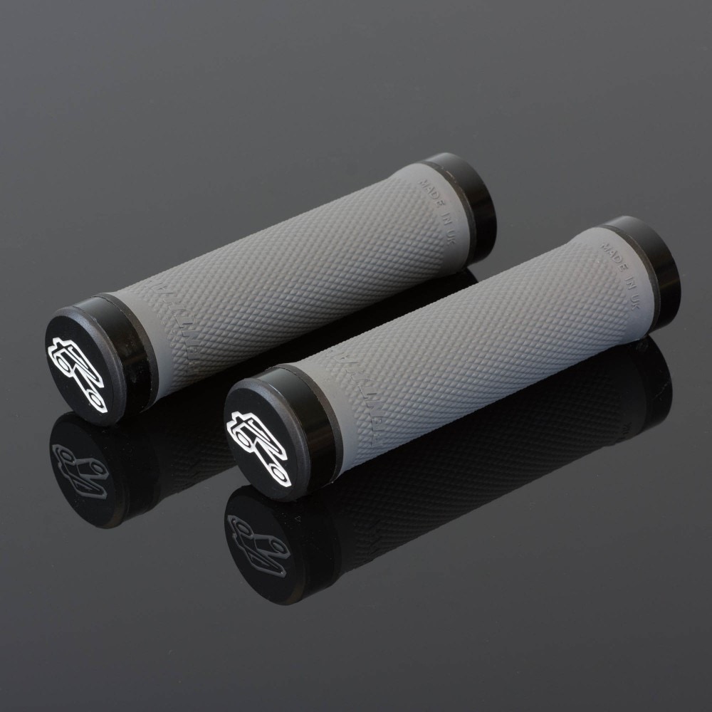 Renthal Medium Compound 130mm Lock On Mountain Bike Grips Medium Grey SkateHut