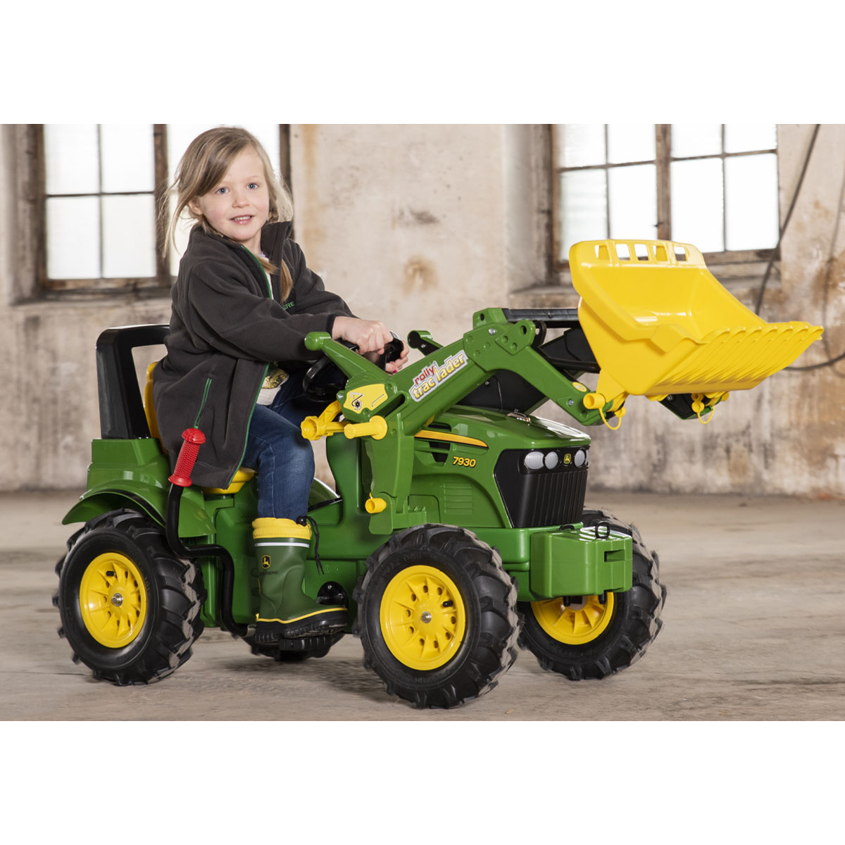 Rolly Toys John Deere 7930 Tractor w Frontloader Brake Gears SkateHut