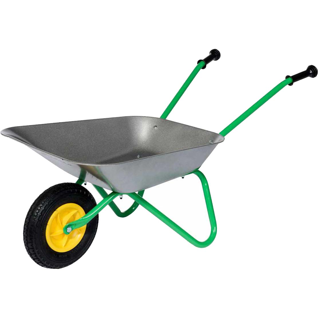 Rolly Toys Metal Front Air Tyre Wheelbarrow Silver