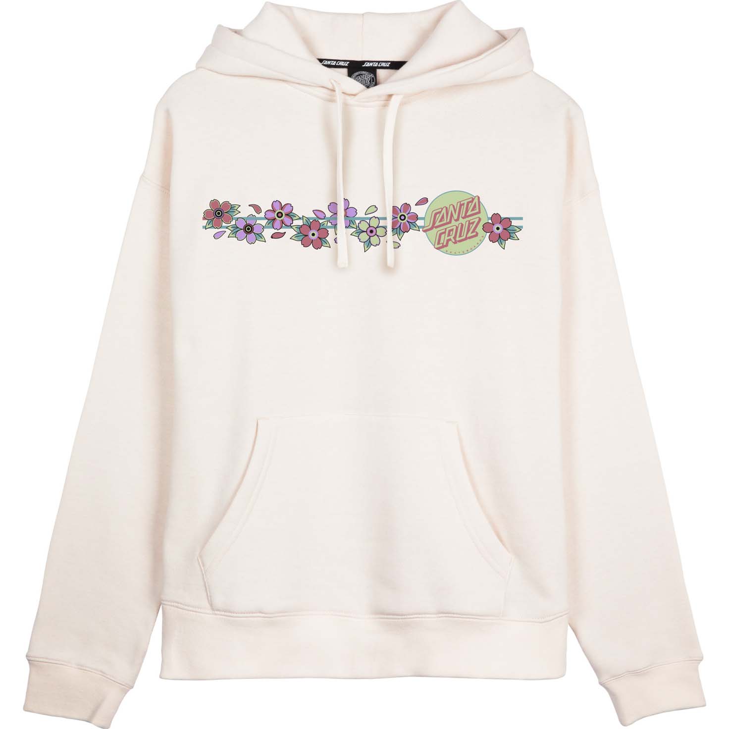 Santa Cruz Blooming Dot Hoodie Off White SkateHut