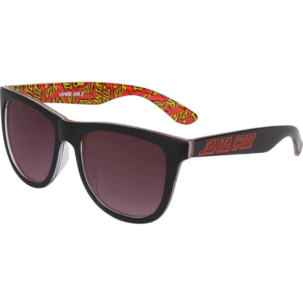 Santa Cruz Multi Classic Dot Sunglasses Black SkateHut