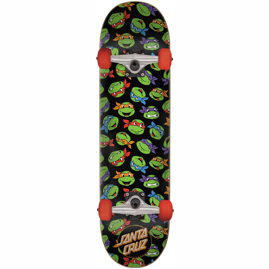 Santa Cruz x TMNT Allover Turtle Mini Complete Skateboard