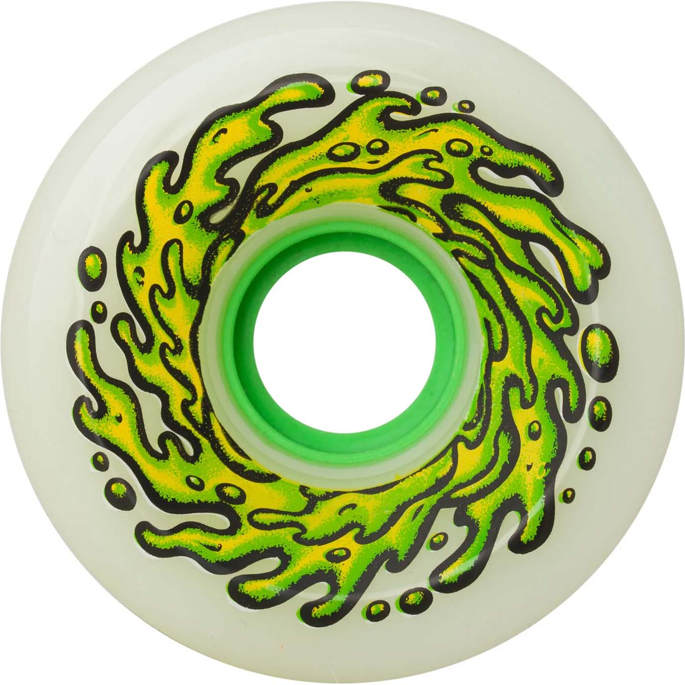 SANTA CRUZ Slime Balls OG Skateboard Wheels – 60mm, 78a, Green/Orange, All-Terrain Cruiser Shape