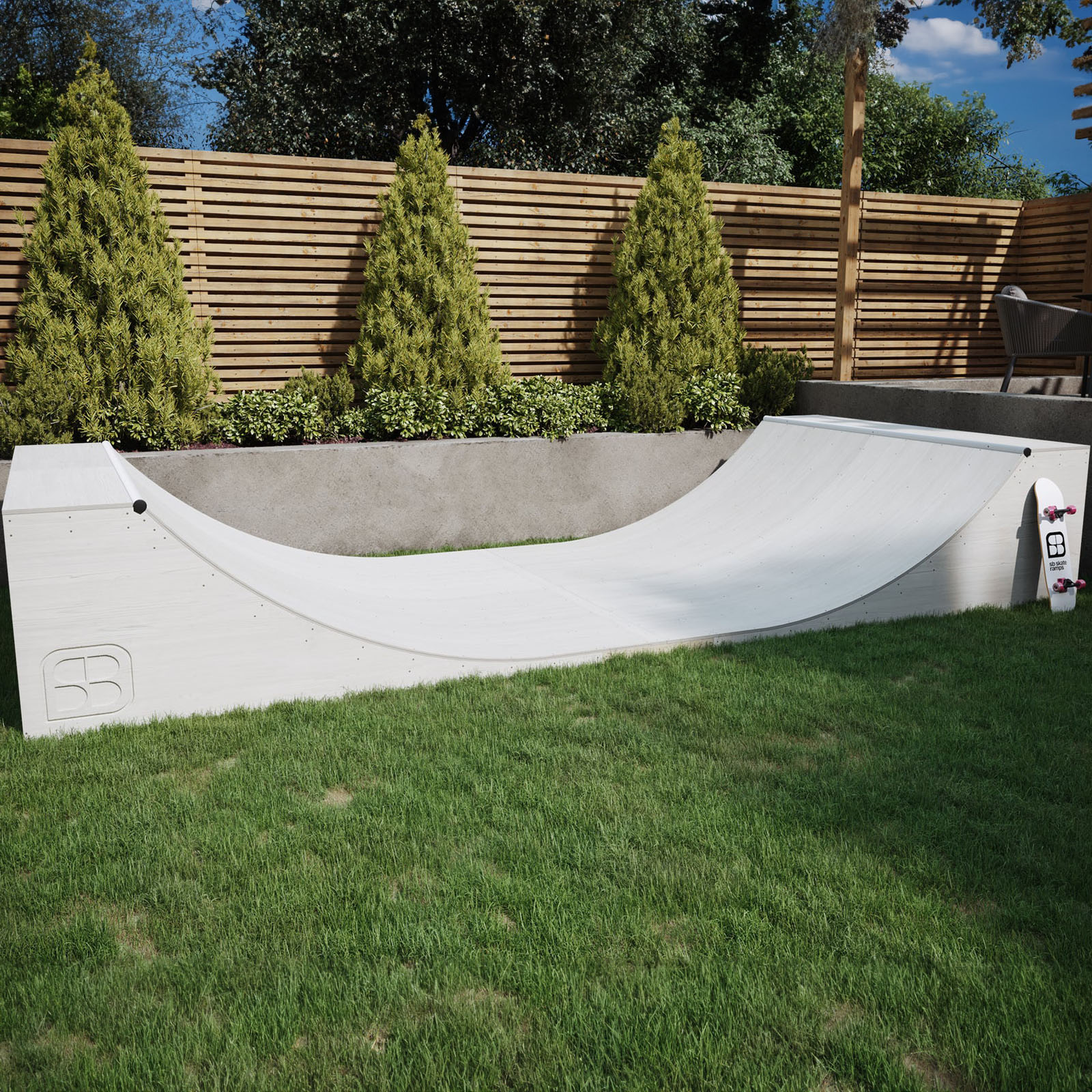 SB Skate Ramps Classic Half Pipe Ramp - 22' | SkateHut