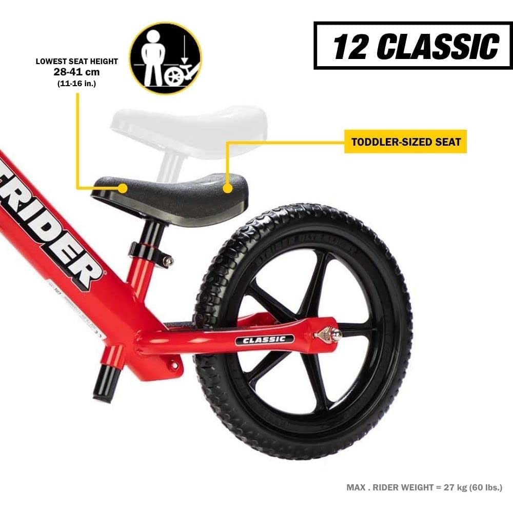 Strider 12 Classic Balance Bike Red SkateHut