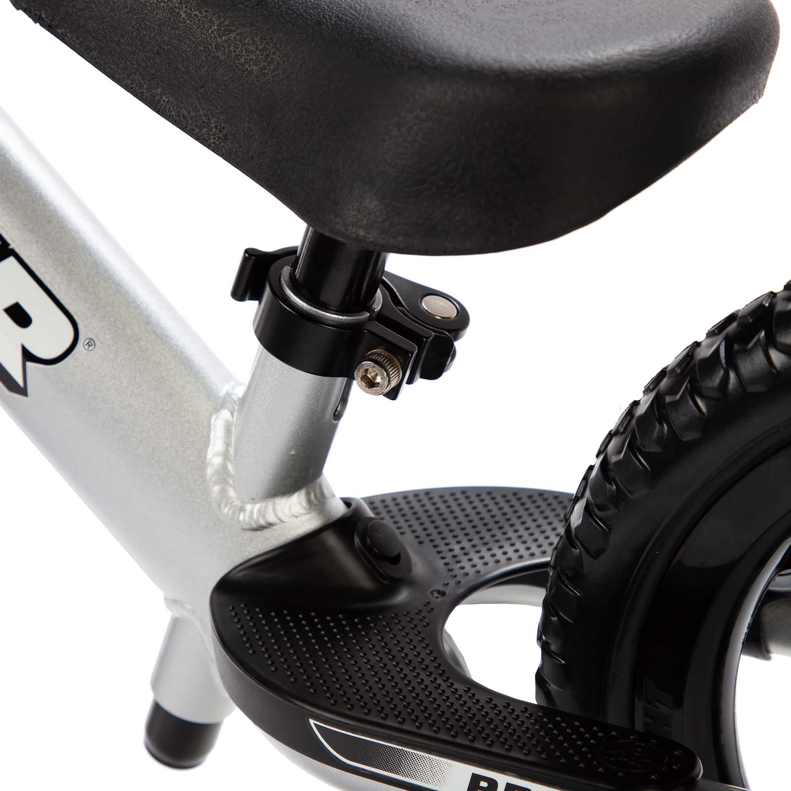 Strider 12 Pro Balance Bike Silver