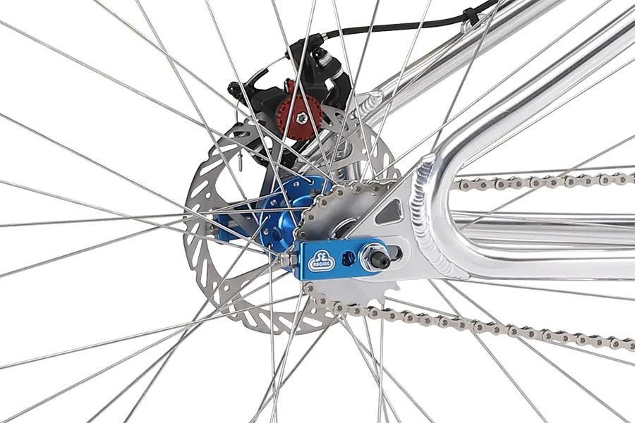 SE Monster Quad 29 Complete BMX High Polish Silver SkateHut
