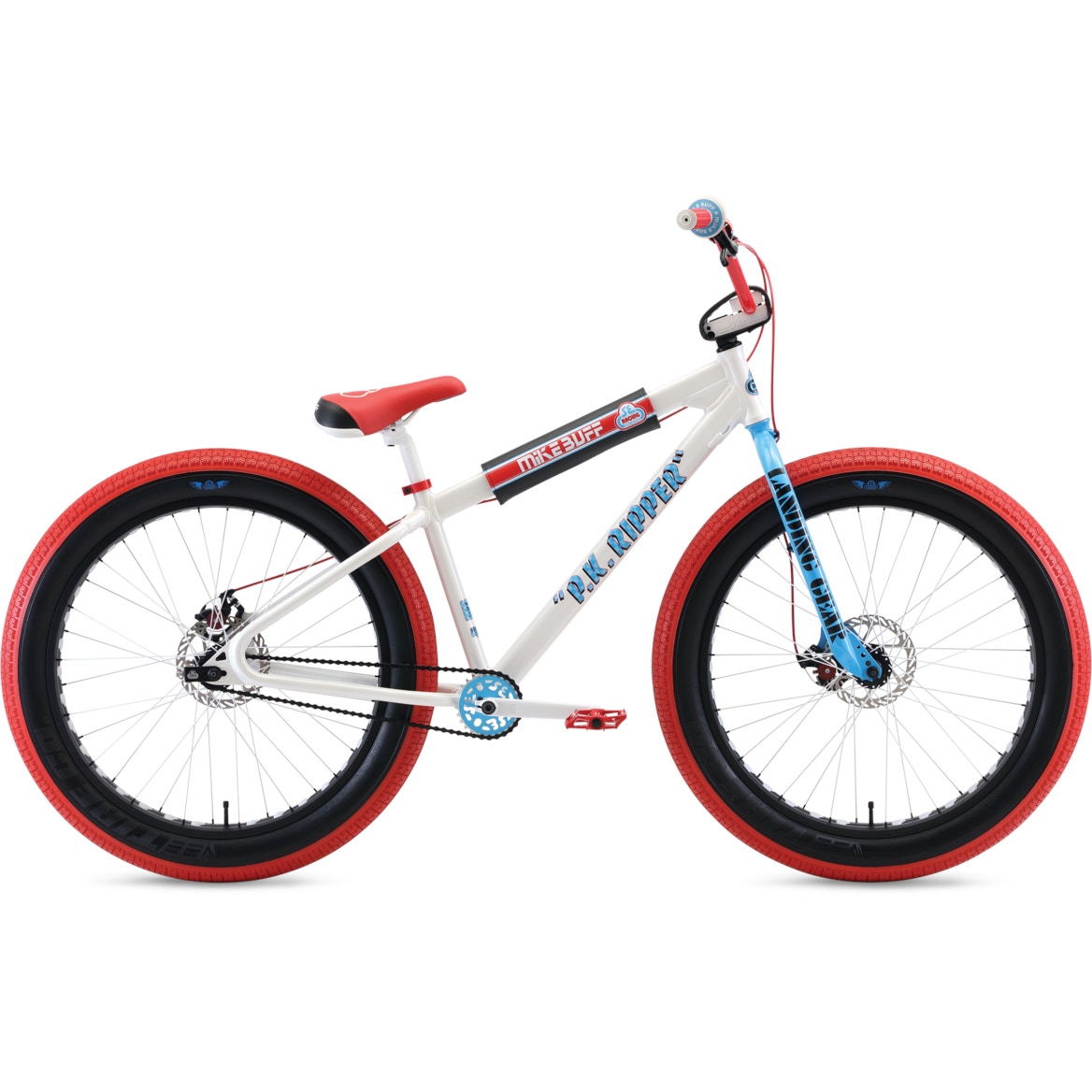 SE Mike Buff Fat Ripper 26 Complete BMX Red White Blue SkateHut