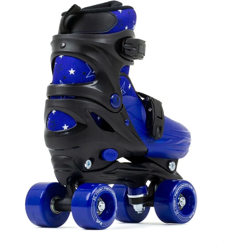 SFR Nebula Adjustable Roller Skates Black/Blue SkateHut