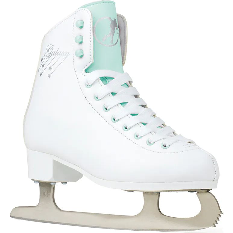 SFR Galaxy Cosmo Ice Figure Skates White/Green SkateHut