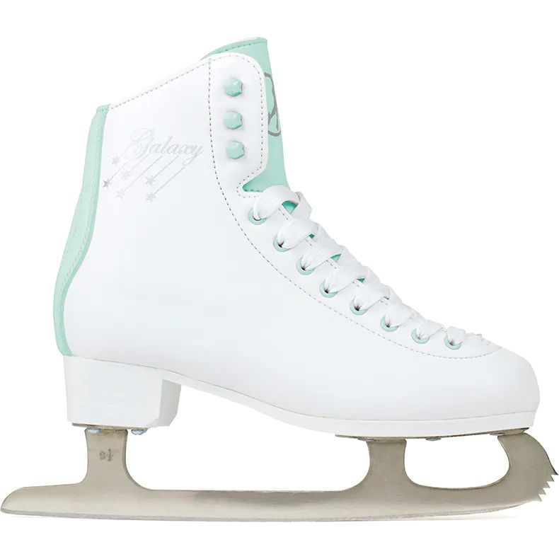 SFR Galaxy Cosmo Ice Figure Skates White/Green SkateHut