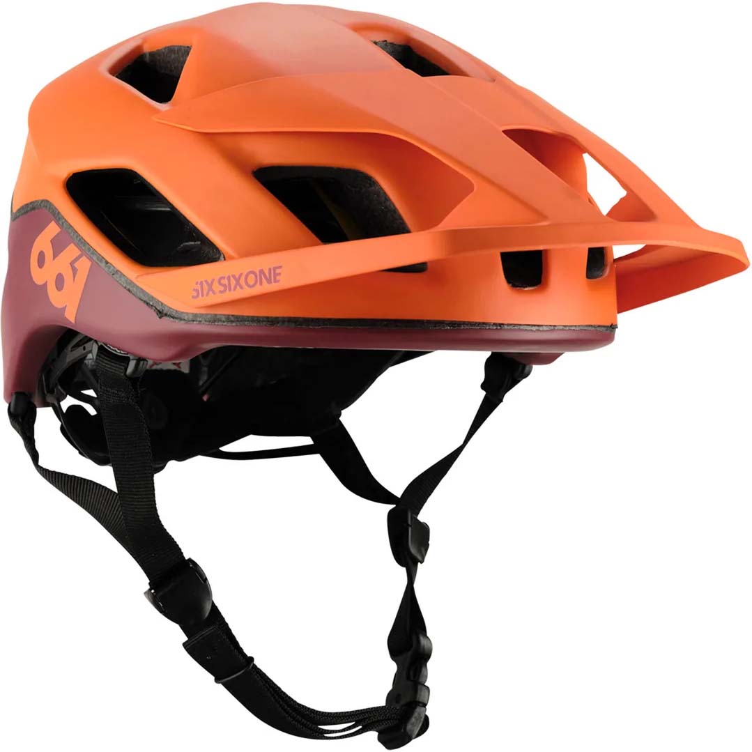 SIXSIXONE Crest Mips Helmet Orange Burgundy SkateHut