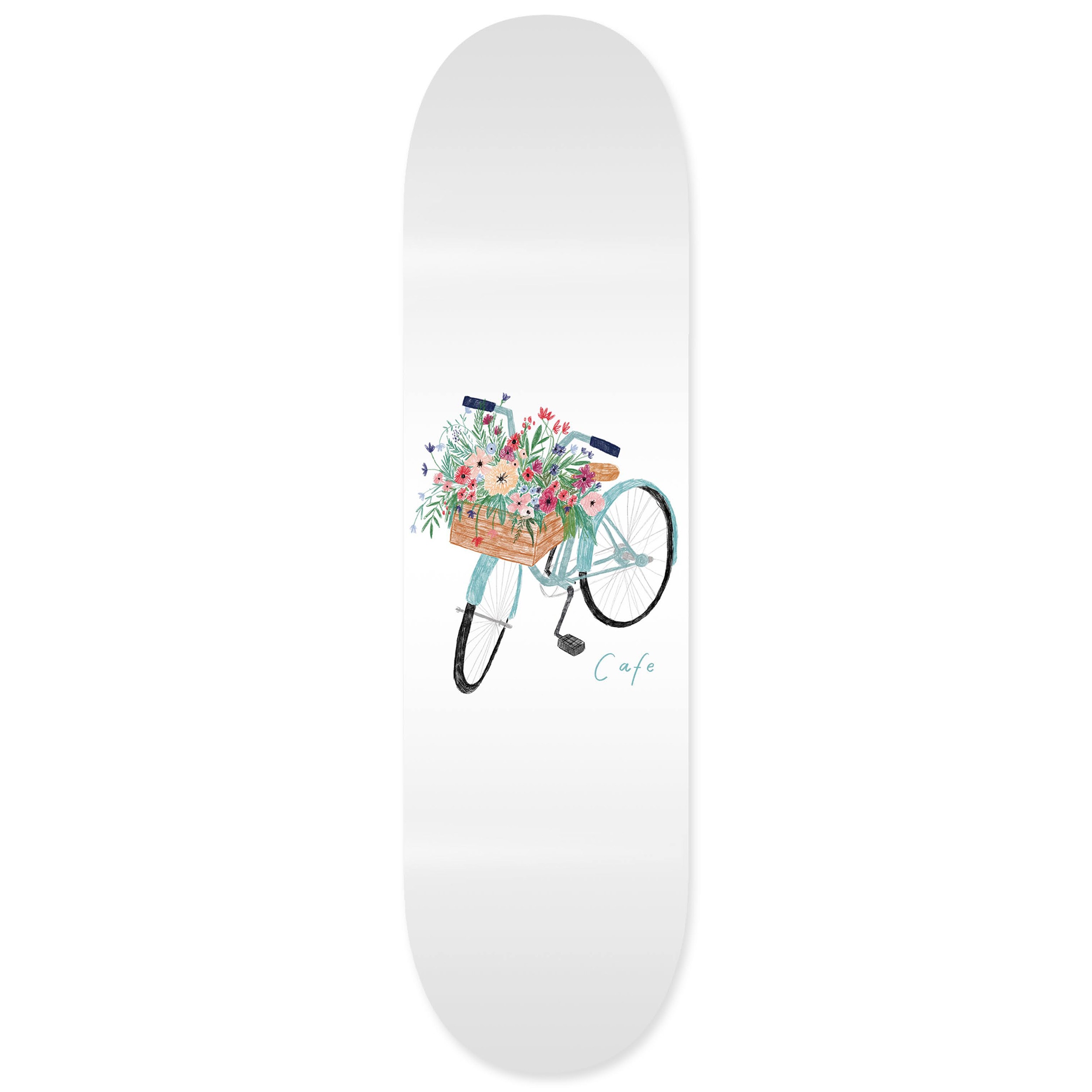 Skateboard Cafe Flower Basket Skateboard Deck Grey 8.5 SkateHut