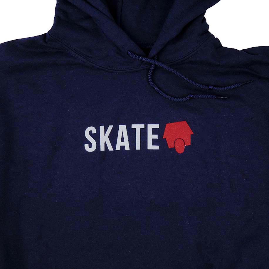 SkateHut Skate Logo Hoodie Navy SkateHut