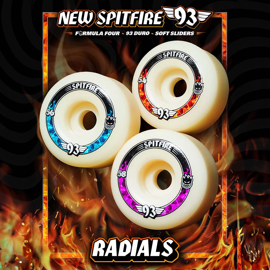 Spitfire Forumla Four 93 Radials Skateboard Wheels - White