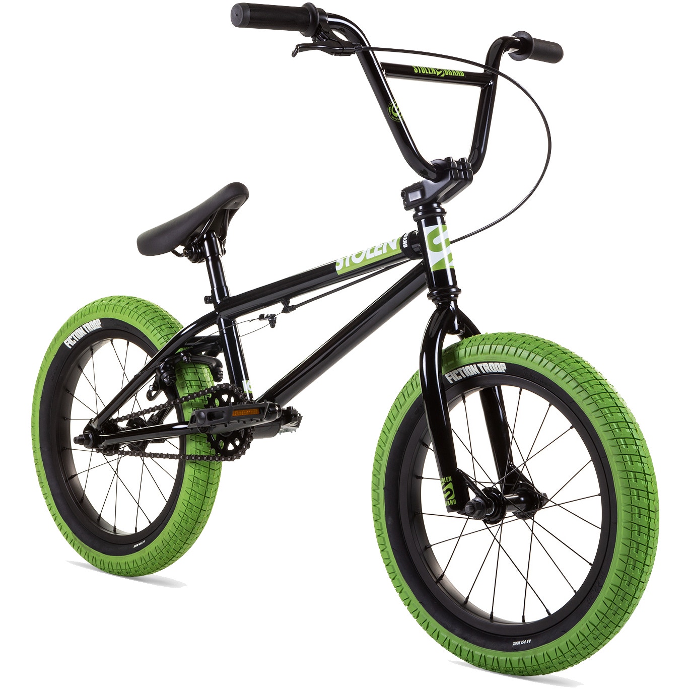 Stolen Agent 16 2021 Complete BMX Black Green SkateHut