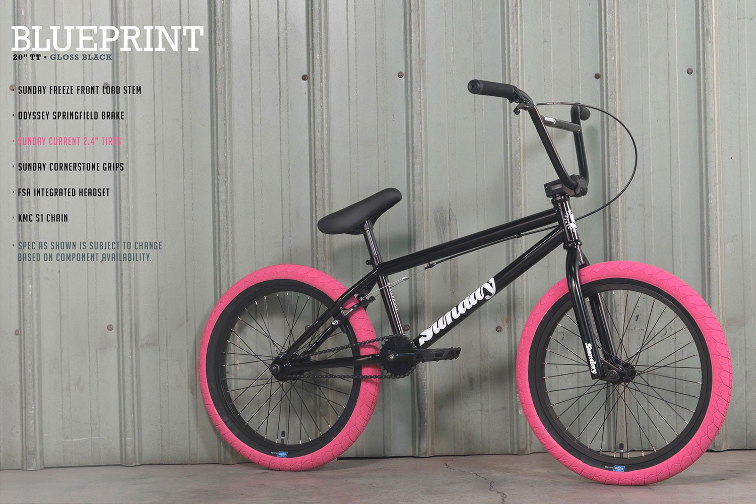 Sunday bmx pink hot sale