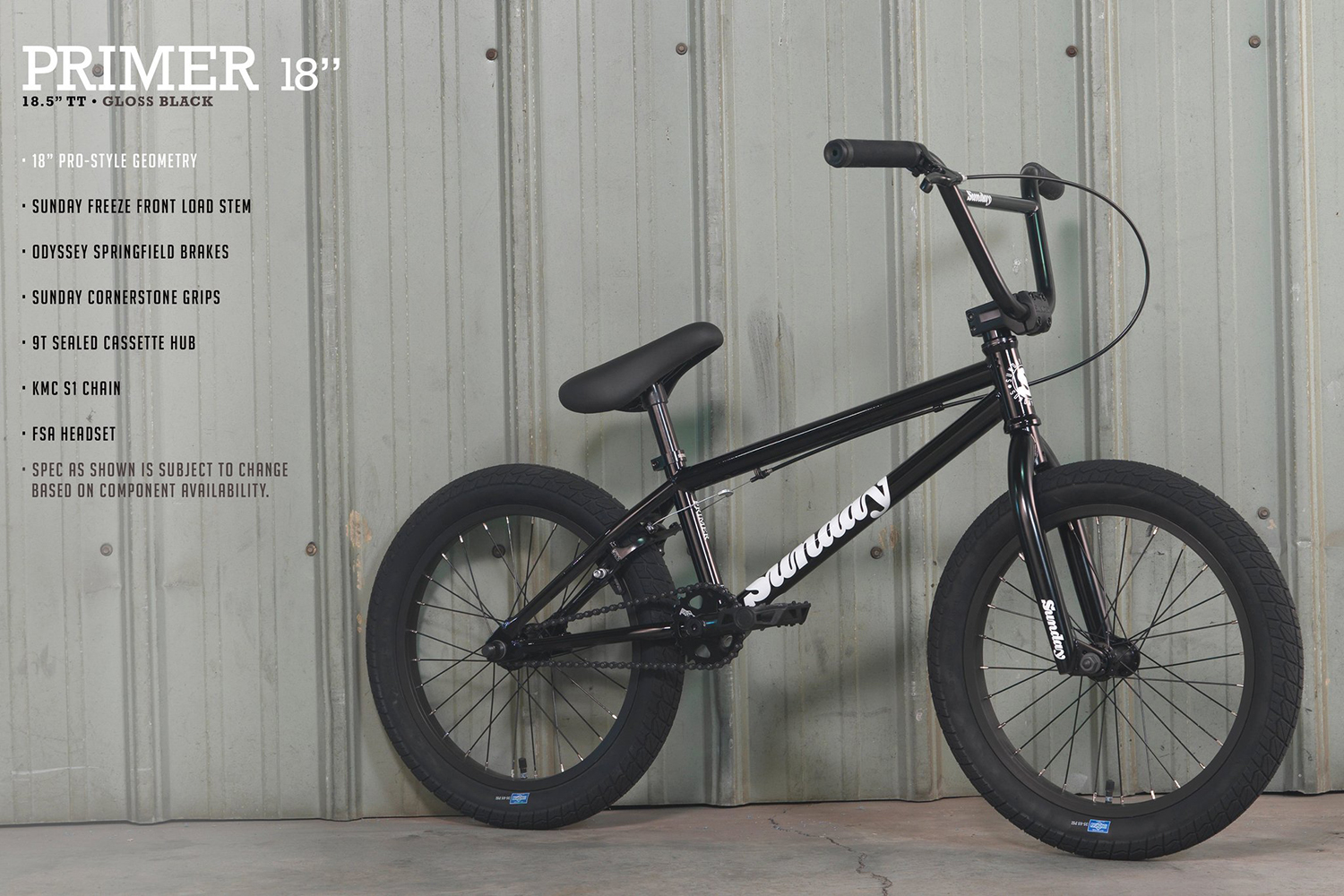 Bmx Bike Sunday Primer 18 Inch SUNDAY Primer 18