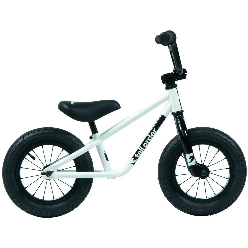 Tall Order Small Order Balance Bike Gloss White Black SkateHut